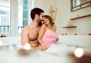 bubble bath for Naughty Honeymoon Ideas