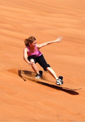 Sandboarding - holiday in dubai