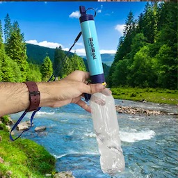Water Filter by Gravity for hiking trip